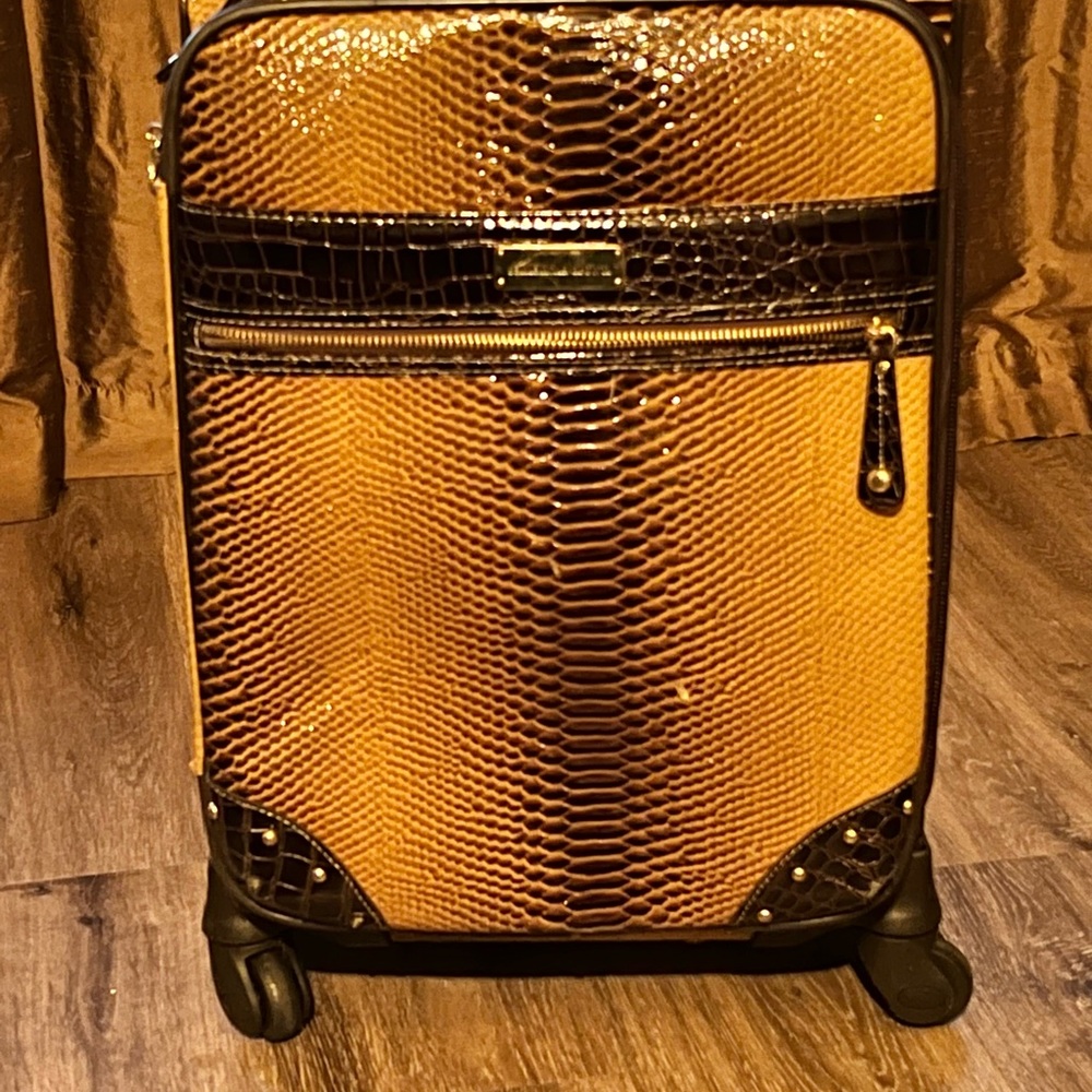 Samantha Brown faux crocodile carry-on suitcase (US standard size)